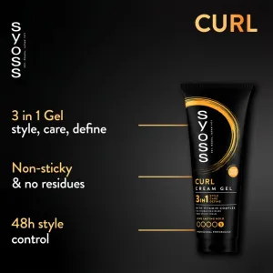 Syoss Curl Cream Gel stylingový krém pre definíciu vĺn s gélovou textúrou 250 ml