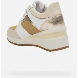 White women's sneakers Geox Zosma - Women's