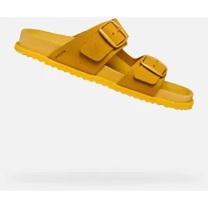 Yellow women's slippers Geox Sandybett - Women's