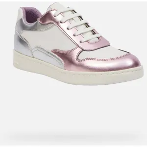 Silver women's sneakers Geox Jaysen - Women's
