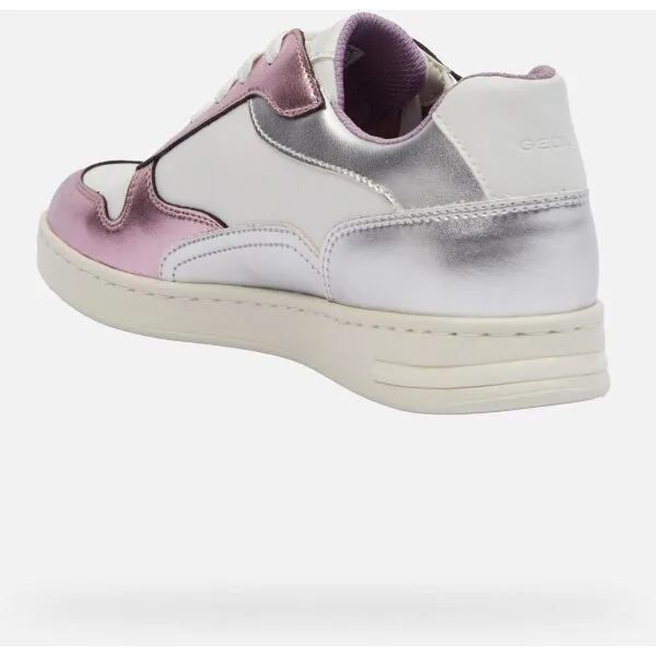Silver women's sneakers Geox Jaysen - Women's