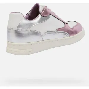 Silver women's sneakers Geox Jaysen - Women's