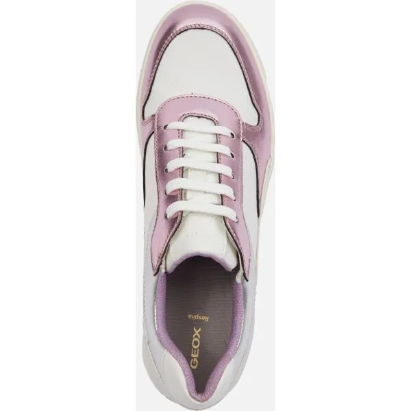 Silver women's sneakers Geox Jaysen - Women's
