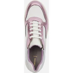 Silver women's sneakers Geox Jaysen - Women's