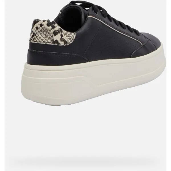 Black women's sneakers Geox Spherica ECUB-2 - Women's