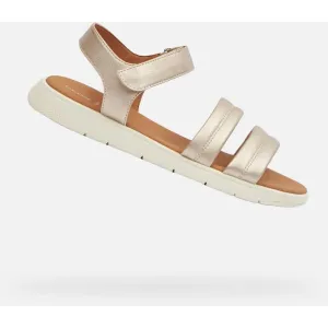 Gold women's sandals Geox Dandra - Women's