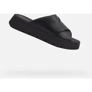 Black women's slippers Geox Dandra 40 - Women's