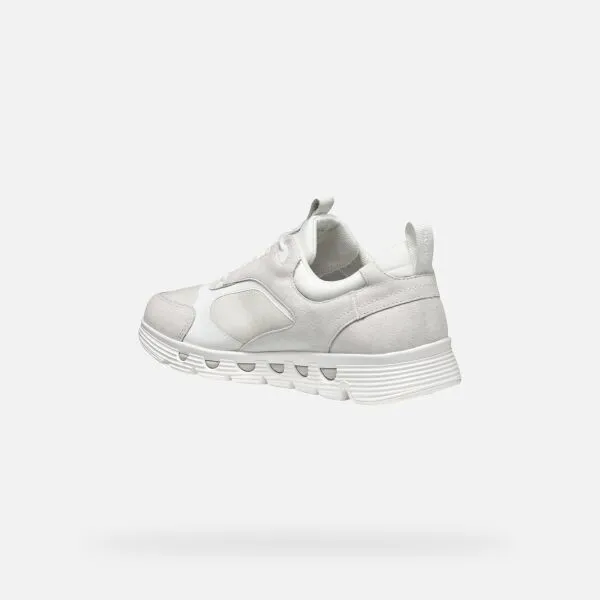 White men's sneakers Geox Spherica ECUB-4 - Men's