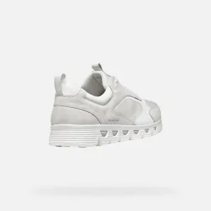 White men's sneakers Geox Spherica ECUB-4 - Men's