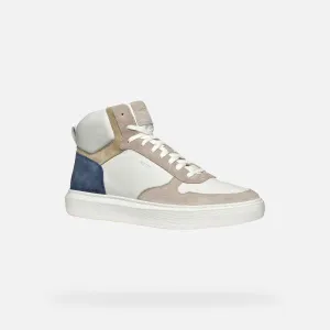 White men's sneakers Geox Deiven - Men's