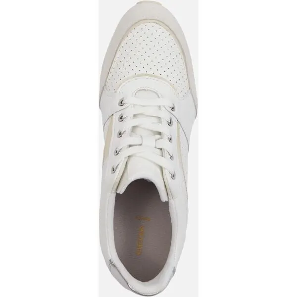 White women's sneakers Geox Zosma - Women's