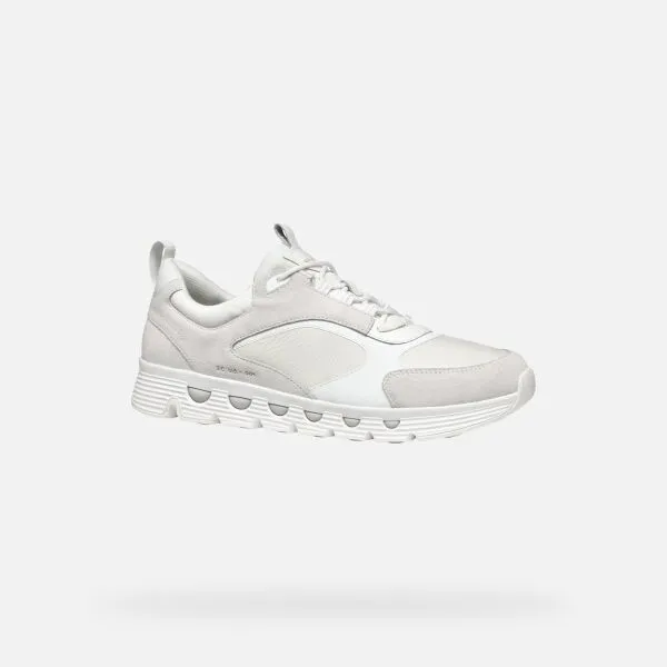White men's sneakers Geox Spherica ECUB-4 - Men's