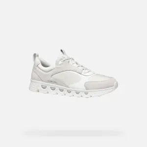 White men's sneakers Geox Spherica ECUB-4 - Men's