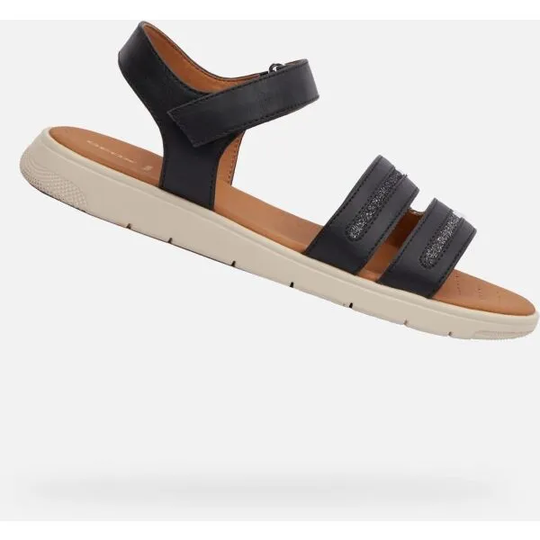 Black women's sandals Geox Dandra - Women's