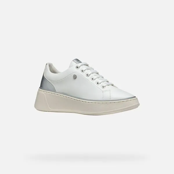 White women's sneakers Geox Sunnetty - Women's