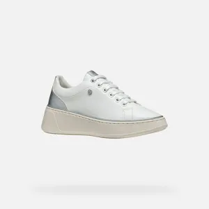 White women's sneakers Geox Sunnetty - Women's