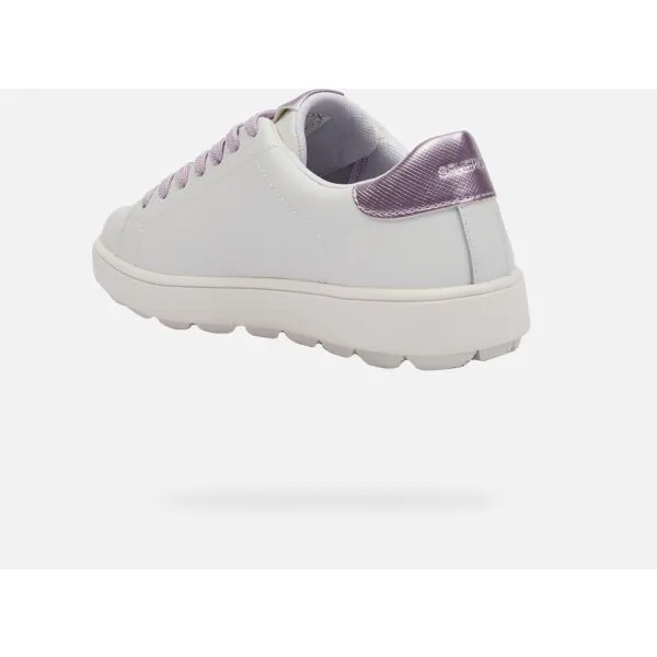 White women's sneakers Geox Spherica ECUB-1 - Women's