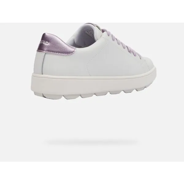 White women's sneakers Geox Spherica ECUB-1 - Women's