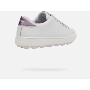 White women's sneakers Geox Spherica ECUB-1 - Women's