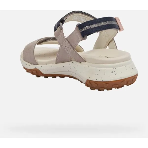 Grey women's sandals Geox Sorapis + Grip - Women's