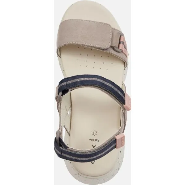Grey women's sandals Geox Sorapis + Grip - Women's