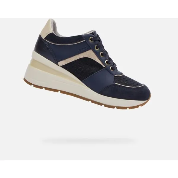 Dark blue women's sneakers Geox Zosma - Women's