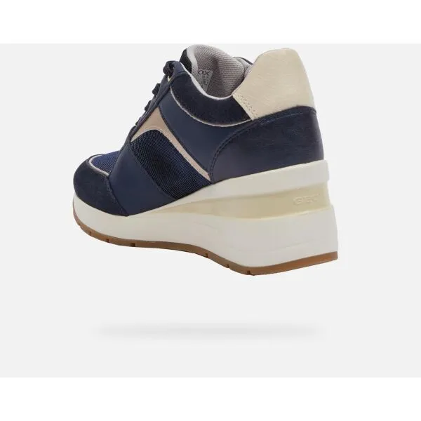 Dark blue women's sneakers Geox Zosma - Women's