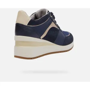 Dark blue women's sneakers Geox Zosma - Women's