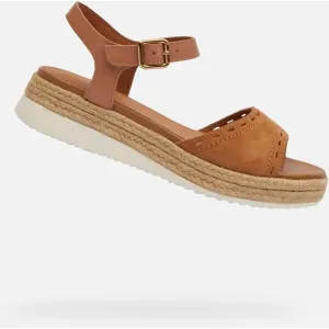 Brown women's sandals Geox Eolie - Women's