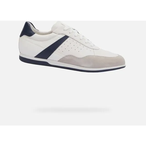 White men's sneakers Geox Renan - Men's