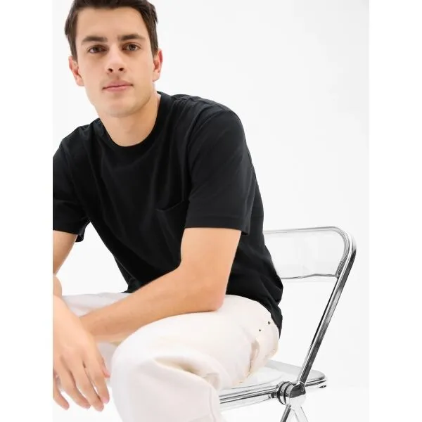 GAP V-ORIGINAL Pánske tričko, čierna, veľkosť