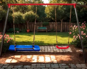 Chomik Detská záhradná hojdačka CHILL s bocianím hniezdom | farebná 290 cm