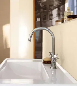 Axor Montreux - Umývadlová batéria s dvoma kohútikmi, chróm 16502000