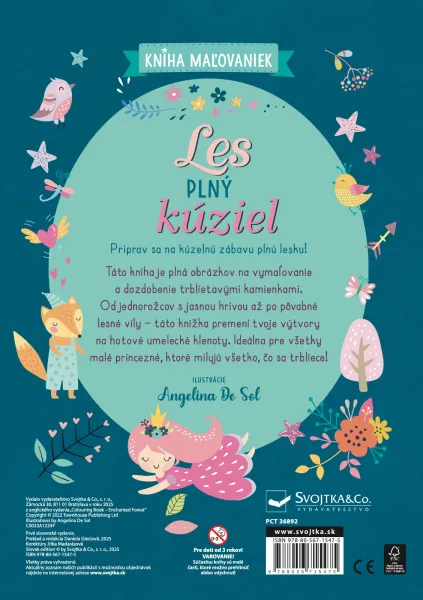 Les plný kúziel - omaľovánky, 1400 diamantov na nalepenie