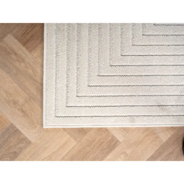 Koberec Nova 3D geometria, krémový