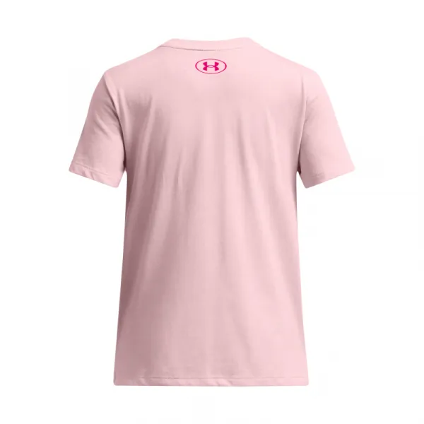 Dievčenské tričko s krátkym rukávom UNDER ARMOUR UA Big Logo UA Fill SS-PNK