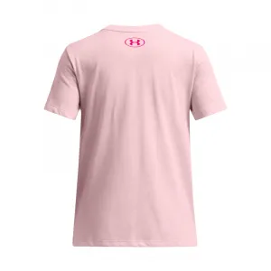 Dievčenské tričko s krátkym rukávom UNDER ARMOUR UA Big Logo UA Fill SS-PNK