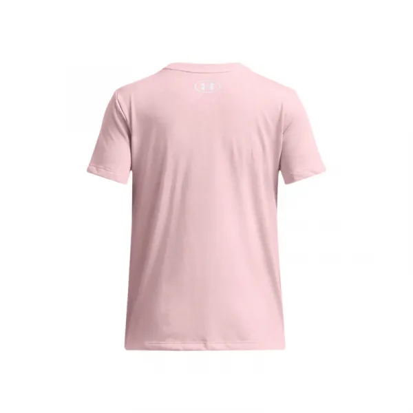 Dievčenské tričko s krátkym rukávom UNDER ARMOUR UA BIG LOGO SS-PNK