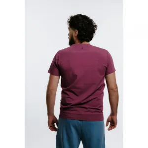 Pánske tričko s krátkym rukávom AUTHORITY T-SOLID M burgundy