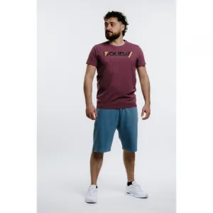 Pánske tričko s krátkym rukávom AUTHORITY T-SOLID M burgundy