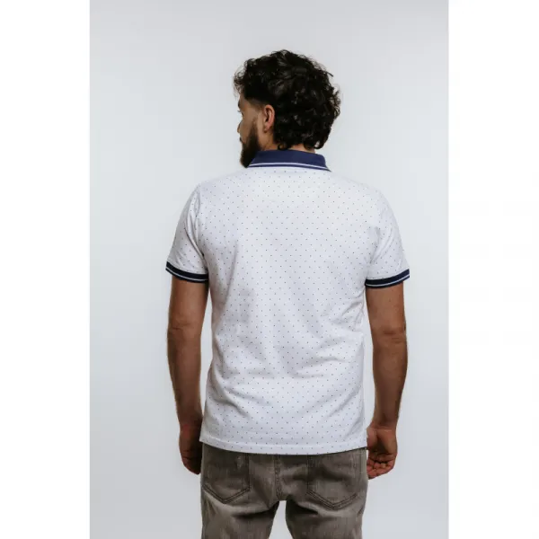Pánske polo tričko s krátkym rukávom AUTHORITY P-TRIANGLE white