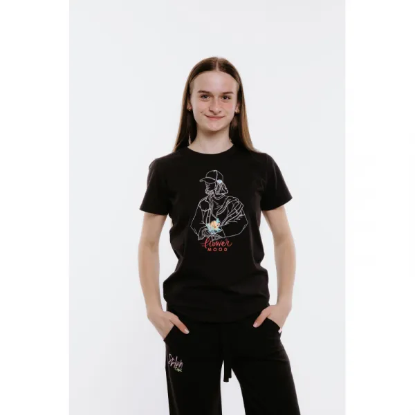 Dievčenské tričko s krátkym rukávom AUTHORITY T-MOOD G black
