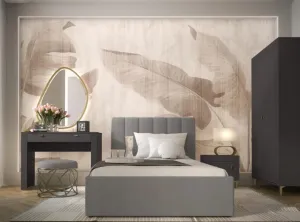 Dolmar Posteľ s výklopným roštom MORASS MO12 | sivá 140 x 200 cm