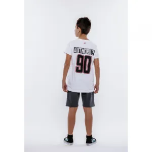 Chlapčenské tričko s krátkym rukávom AUTHORITY T-JERSEY B white