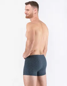 Vzorované tmavomodré pánske boxerky