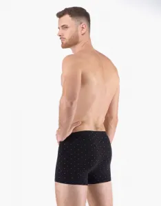 Trendy čierne vzorované pánske boxerky