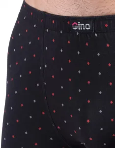 Trendy čierne vzorované pánske boxerky