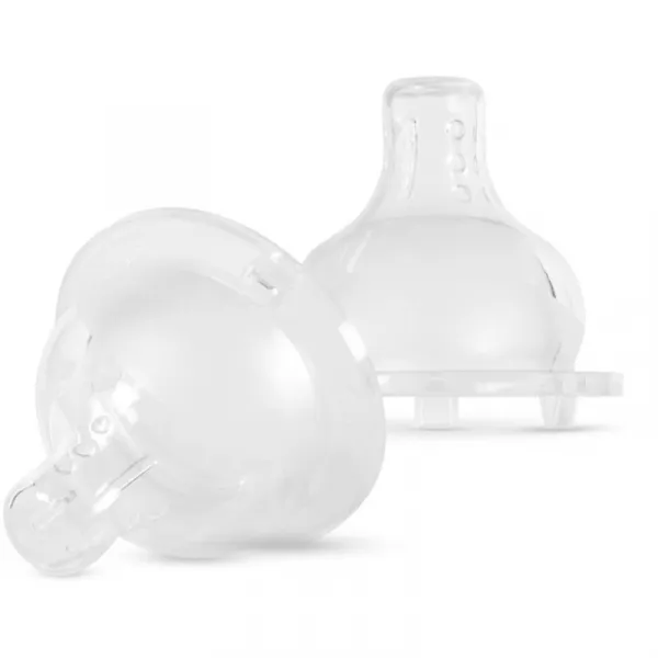 Baboo Liquid Silicone Teat Fast Flow cumlík na fľašu 6m+ 2 ks
