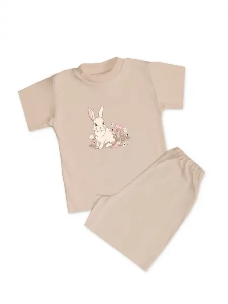 Dievčenské pyžamo SWEET BUNNY s krátkym rukávom
