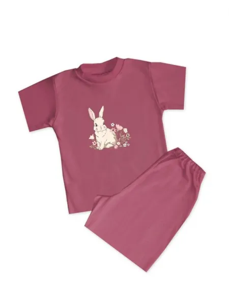 Dievčenské pyžamo SWEET BUNNY s krátkym rukávom